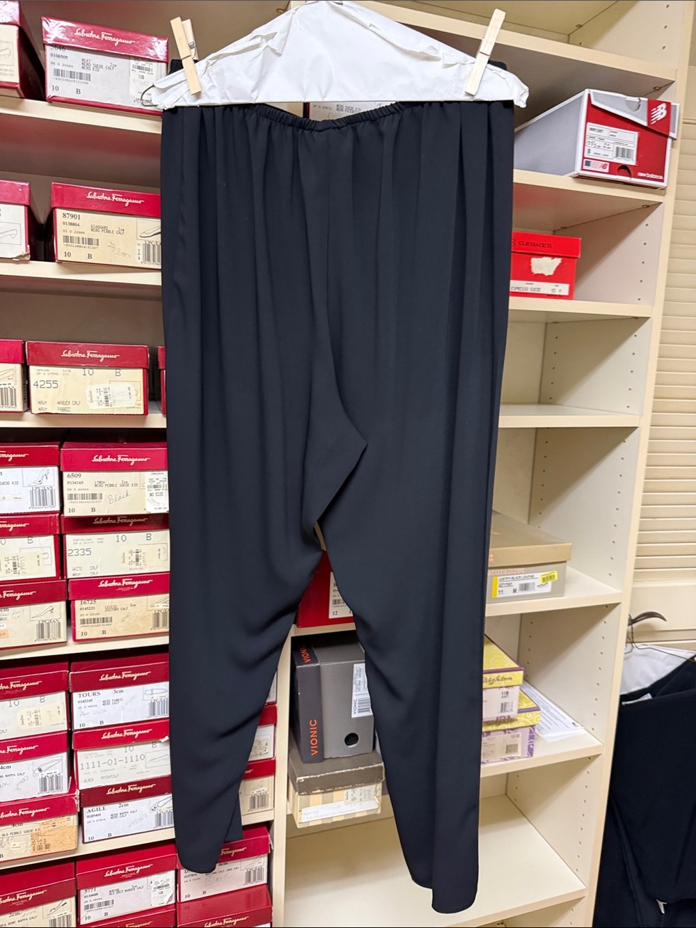Caroline Rose Black Elastic-Waist Top (1X) - Picture 3 of 3
